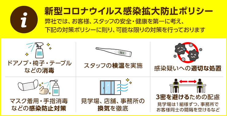 新型コロナウイルス感染拡大防止ポリシー