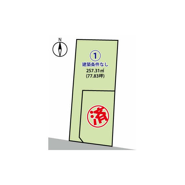 長野市丹波島　土地