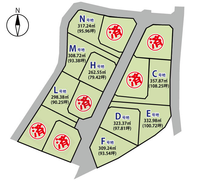 北佐久郡御代田町大字御代田　土地　14区画