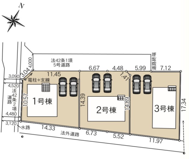 佐久市中込 新築戸建 1~3号棟