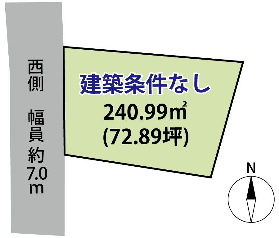 長野市川中島町上氷鉋　土地