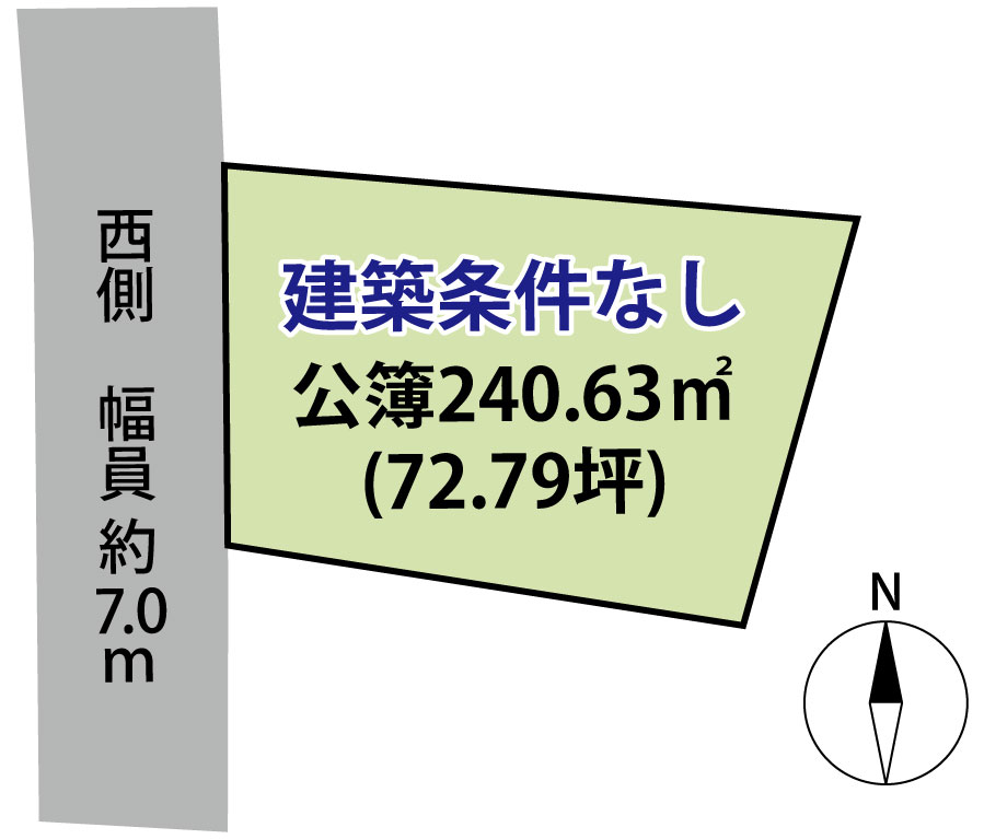 長野市川中島町上氷鉋　土地