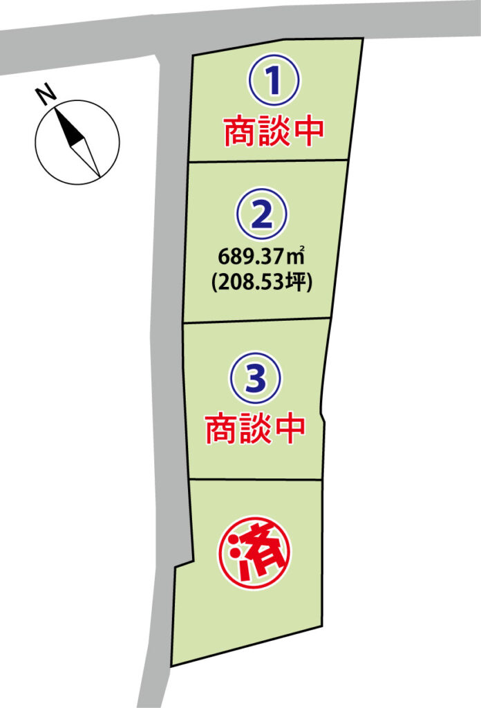 御代田町大字塩野　4区画分譲