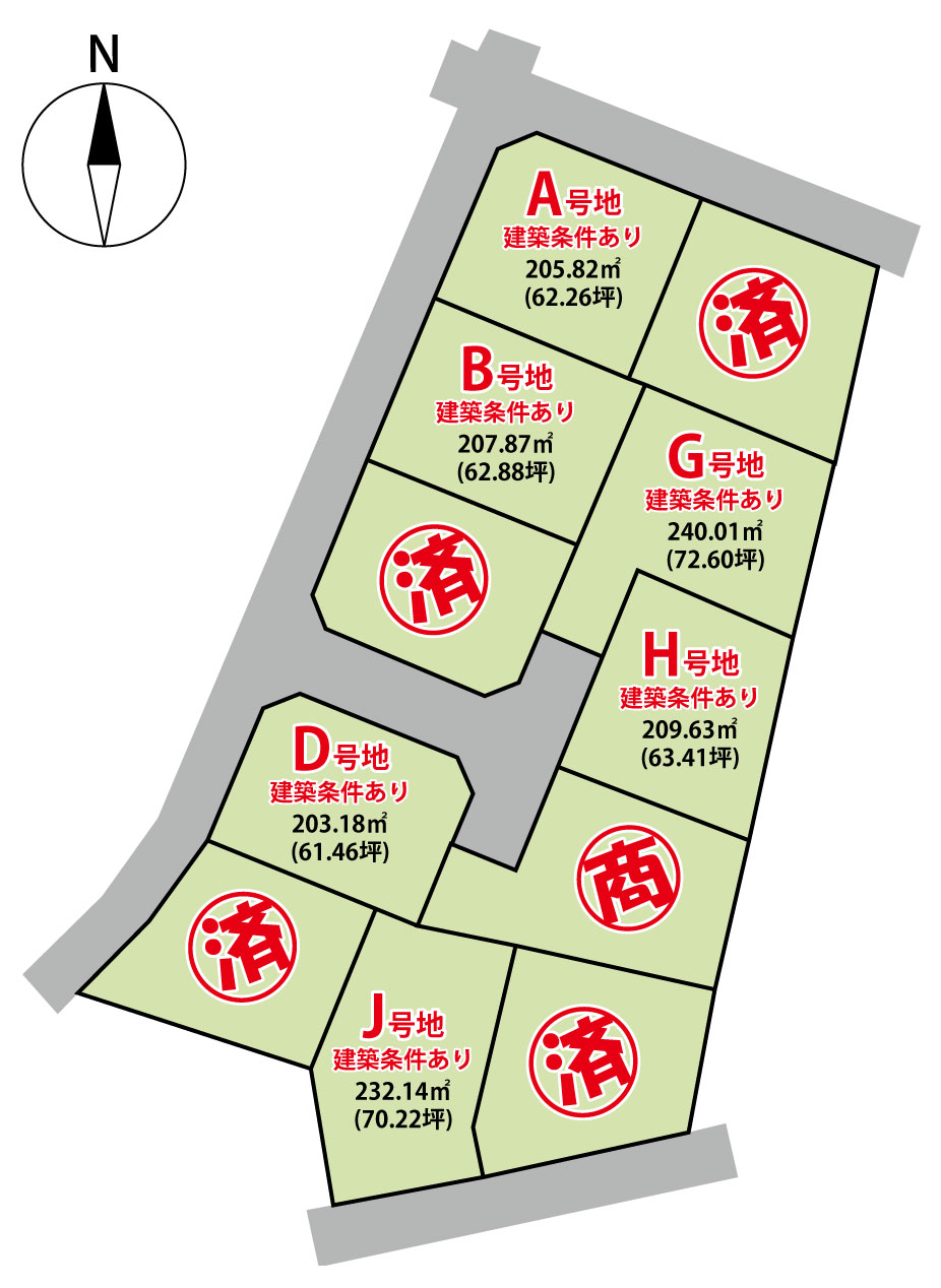 千曲市大字屋代 11区画分譲